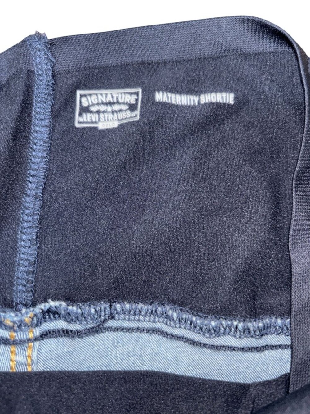 Levi's Signature Maternity Shortie Denim Shorts XL - Picture 3 of 6